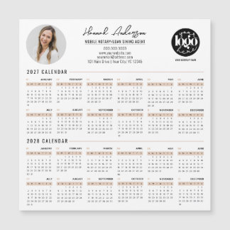 Ímã de Calendário 27 & 28 Personalizado para Negóc