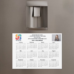 Ímã de Calendário de Empresa Logotipo Personalizad