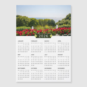 Ímã de Calendário de Fotografia MI da Ilha Mackina