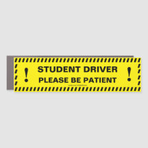 Ímã de Carro Personalizado para Motorista ESTUDANT