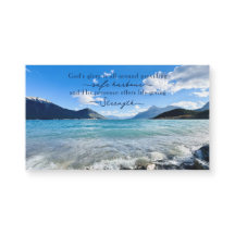 Ímã de Citação Inspiradora Foto do Lago da Montanh