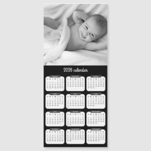 Ímã de Foto Personalizado Cartão de Calendário 202