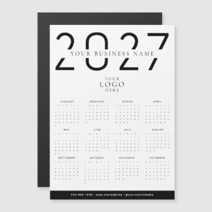 Ímã de Logo de Calendário Empresarial Moderno Míni