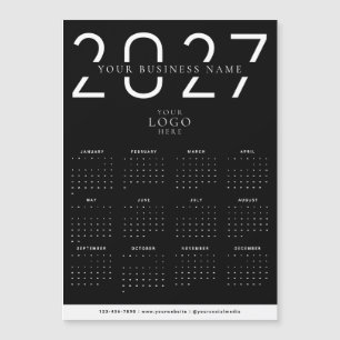 Ímã de Logo de Negócios de Calendário Moderno Pret