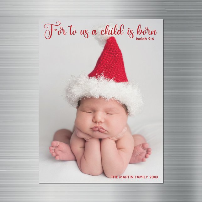 Ímã de Natal Cristão Foto de Bebê Religioso (Criador carregado)