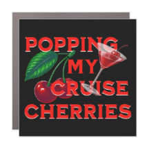 Ímã de Porta Popping My Cruise Cherries