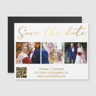 Ímã de Save The Date com Código QR de Foto Script