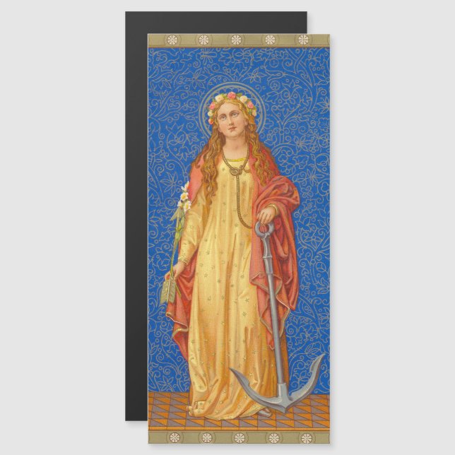 Ímã de Sta. Filomena com Âncora (SNV 051) (Frente/Verso)