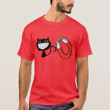 ímã do bichano, camisas engraçadas, humor,