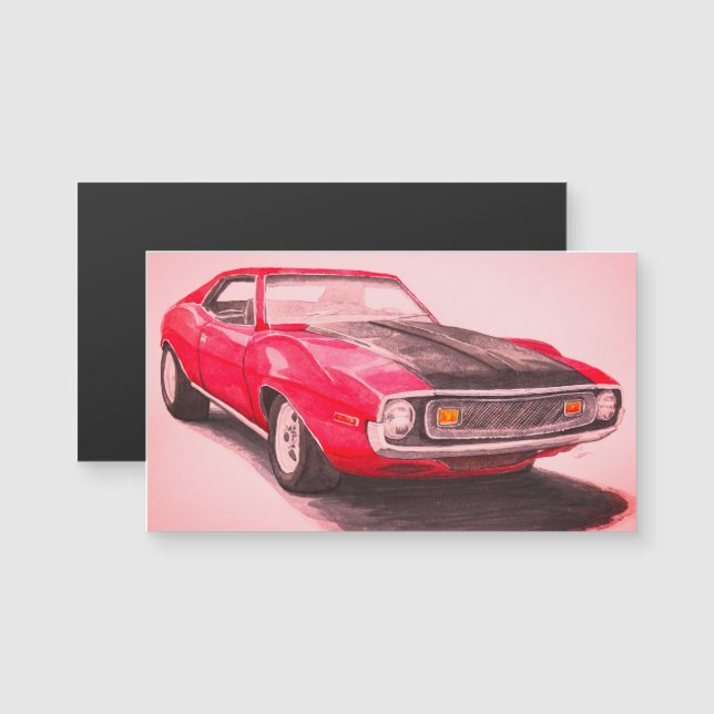 Ímã Javelin Vermelho 1974 (Frente/Verso)