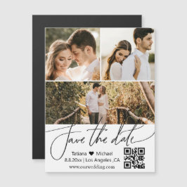 imã salve a data de colagem de fotos do código qr 