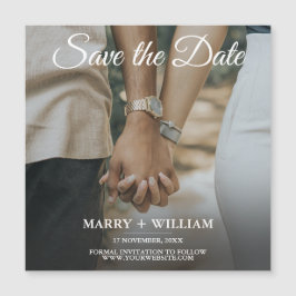 Imã salve a data de fotos minimalista da tendência