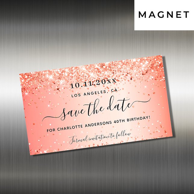 Imã salve a data de orvalho de aniversário (Criador carregado)