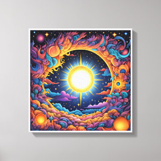 Image printed on canvas for beautiful colors, 204