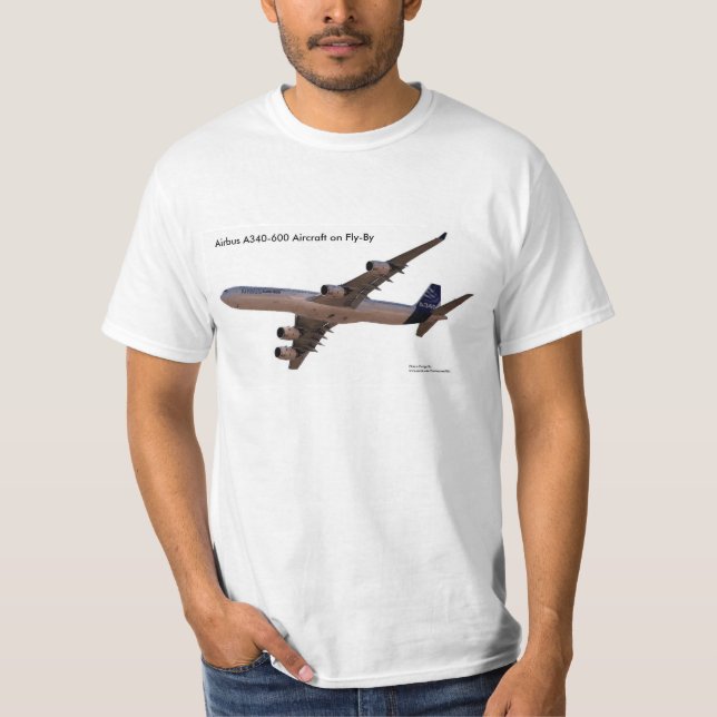 Imagem da aeronave para camiseta masculina (Frente)