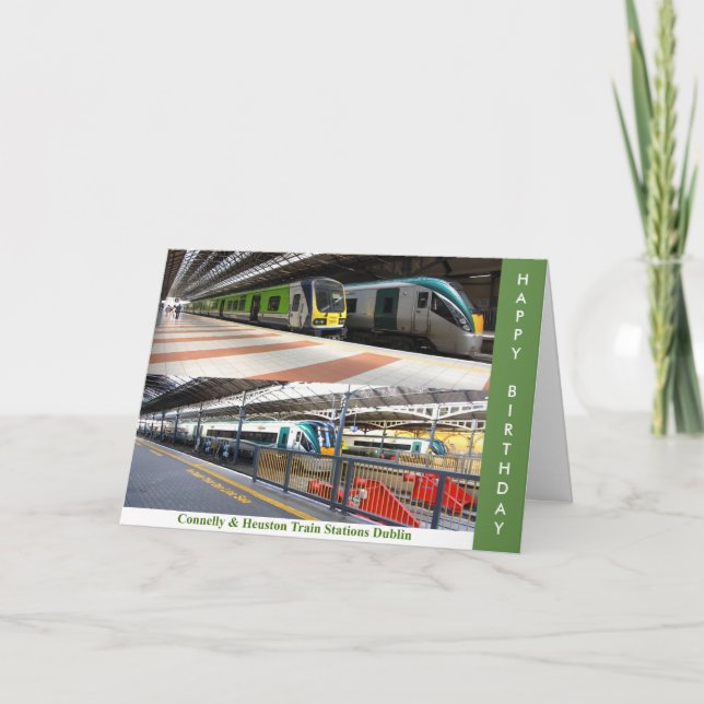 Imagem da estação de trem para o cartão de saudaçã (Frente)