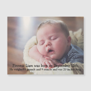 Imagem de anúncio de nascimento personalizado