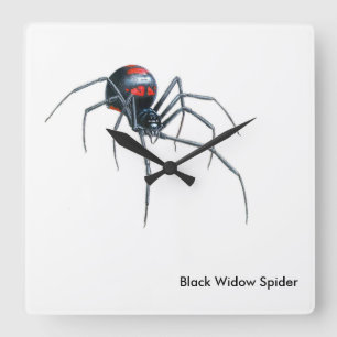 Imagem de aranha para relógio de parede quadrada