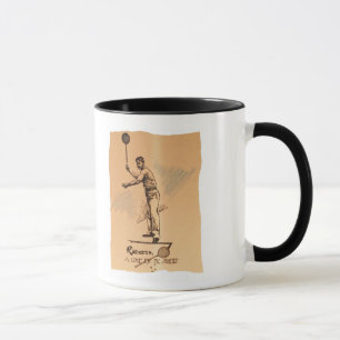 imagem de arte raquete antiga faz uma caneca nostá