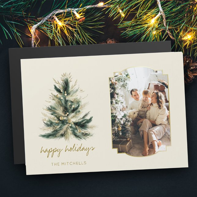 Imagem de Árvore de Natal Elegante, Verde e Dourad (Criador carregado)