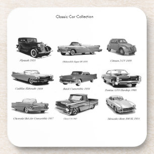 Imagem de carros clássicos para porta copos de plá