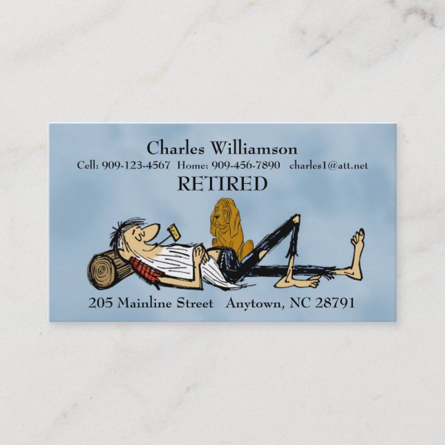 Imagem de Cartão de visita RipVanWinkle e Hound re (Frente)