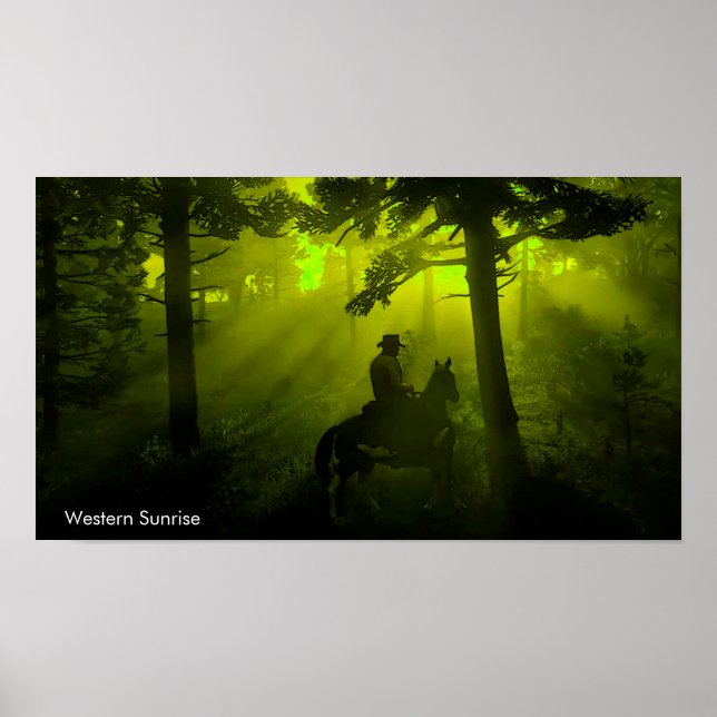 Imagem de cowboy para Poster (Frente)