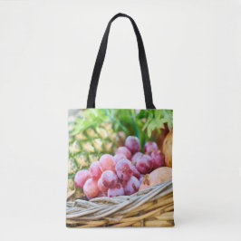 Imagem de fruta na bolsa de mão