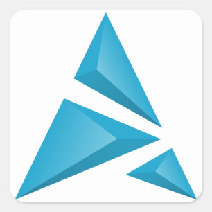 Imagem de fundo branco do autocolante do logotipo