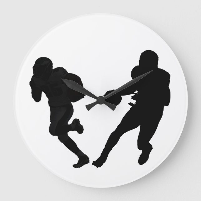 Imagem de futebol para relógio de parede redondo ( (Frente)