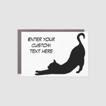 Imagem de Gato Preto com Texto Personalizado