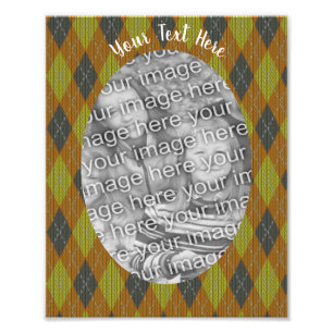 Imagem de Modelo de Foto Design de Frame de Argyle