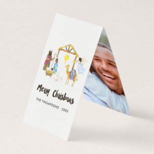 Imagem de Natal de Natividade de Aquarela