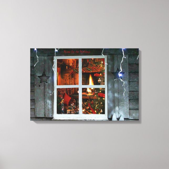 Imagem de Natal para Canva canvas embrulhada no Na (Frente)