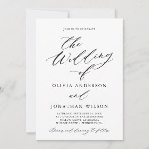 Imagem de Script Elegante Preto Apenas Convite Fre