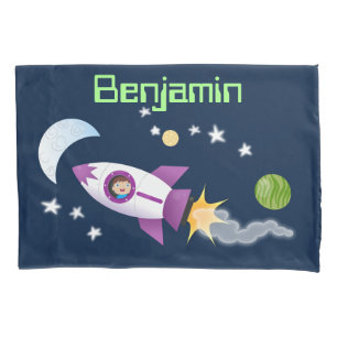 Imagem de um foguete em cartoon espacial
