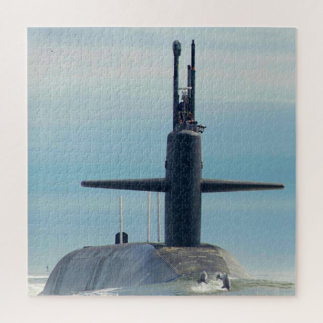Imagem de um Submarino Tennessee. Quebra-cabeça (Vertical)