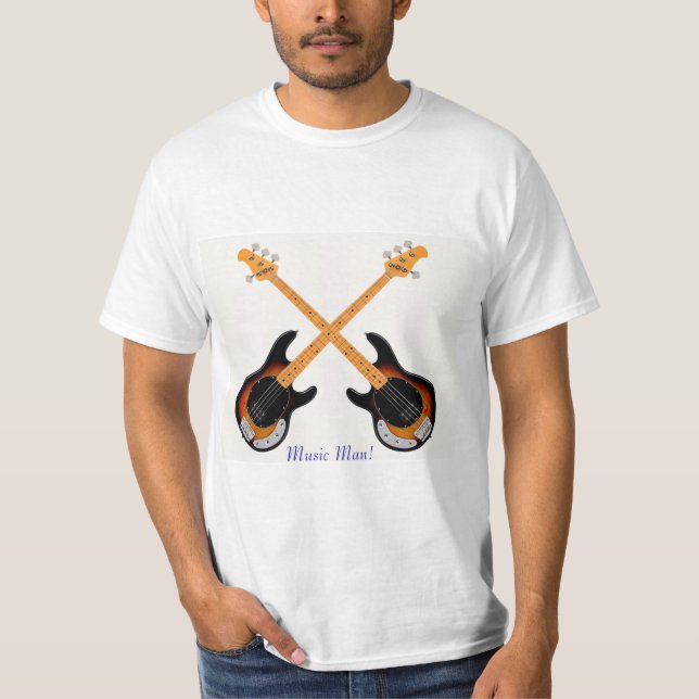 Imagem de violão para camiseta masculina (Frente)