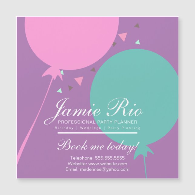 Imagem do Balão de Planejamento de Aniversário do  (Frente)