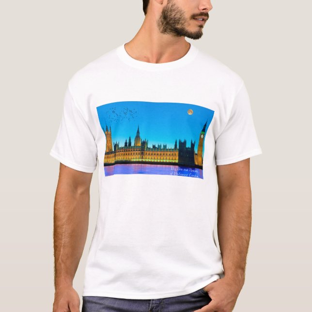 Imagem do Big Ben para camiseta masculina (Frente)