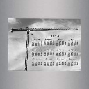 Imagem do Calendário 2026 da Crane de Construção C