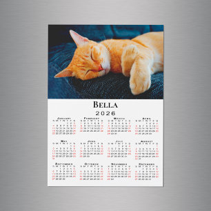 Imagem do Calendário 2026 do Nome de Foto Personal