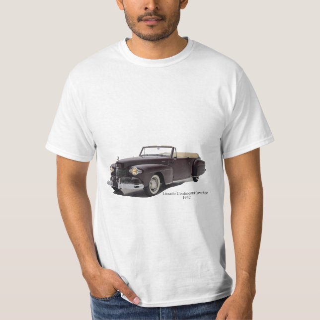 Imagem do carro clássico para camiseta masculina (Frente)