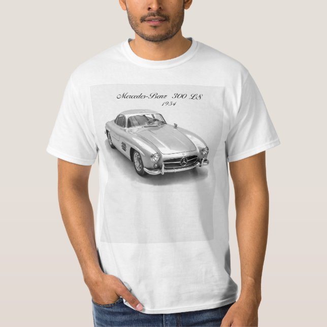 Imagem do carro clássico para camiseta masculina (Frente)