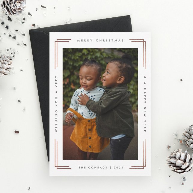 Imagem do cartão com fotos de Natal moderno (Criador carregado)
