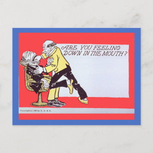 Imagem do Cartão postal Funny Dentist Vintage 190