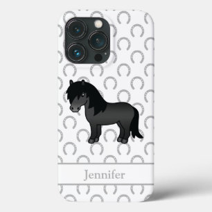 Imagem do Cartoon Black Shetland Pony Cute
