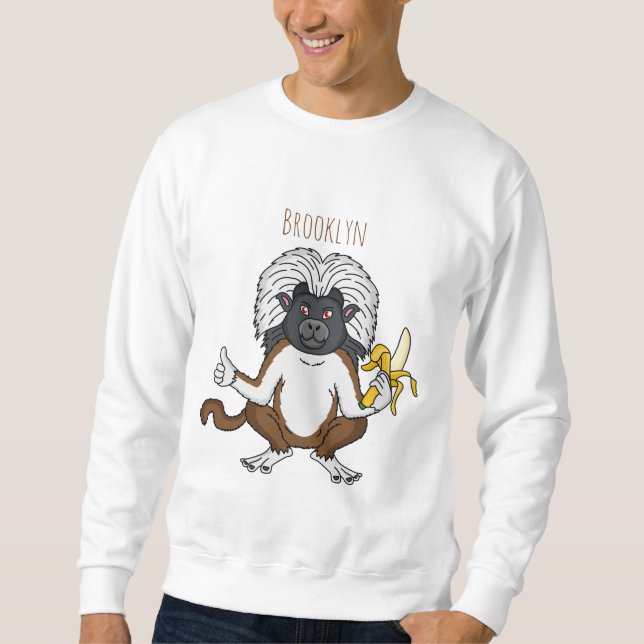 Imagem do desenho do macaco Cotton Top Tamarin (Frente)
