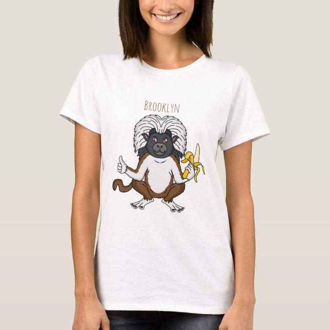 Imagem do desenho do macaco Cotton Top Tamarin (Frente)