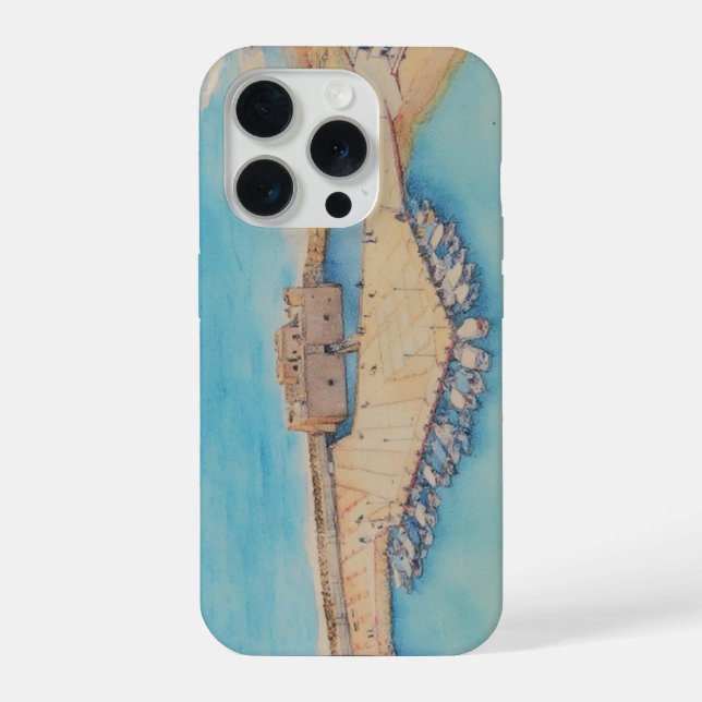 Imagem do estilo de pintura do Castelo e porto de  (Verso)